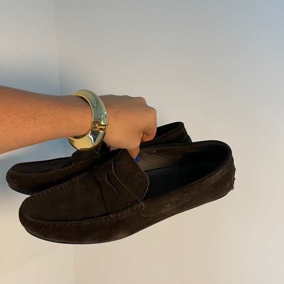 Men’s Tods size 9 Brown Suede Loafers - Picture 10 of 13